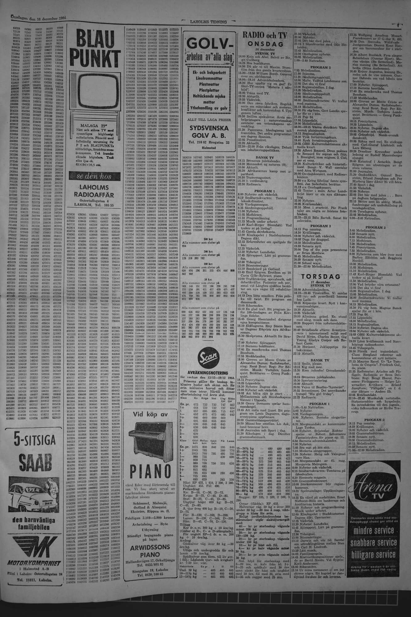 Laholms Tidning Onsdag 16 december 1964, sida 7