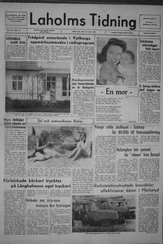 Förstasidan, Lördag 29 maj 1965