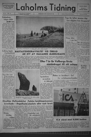 Förstasidan, Torsdag 16 januari 1964