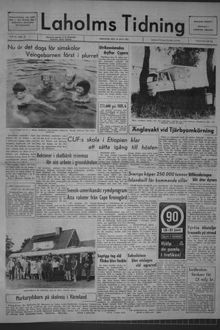 Förstasidan, Tisdag 16 juni 1964