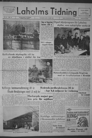 Förstasidan, Måndag 16 mars 1964