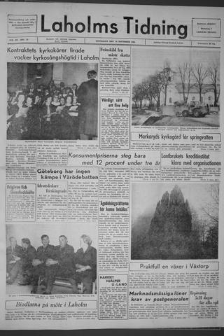 Förstasidan, Måndag 16 november 1964