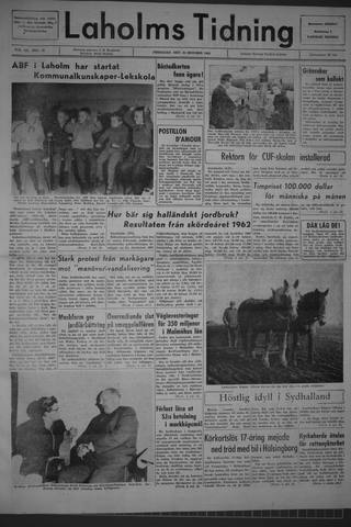 Förstasidan, Fredag 16 oktober 1964