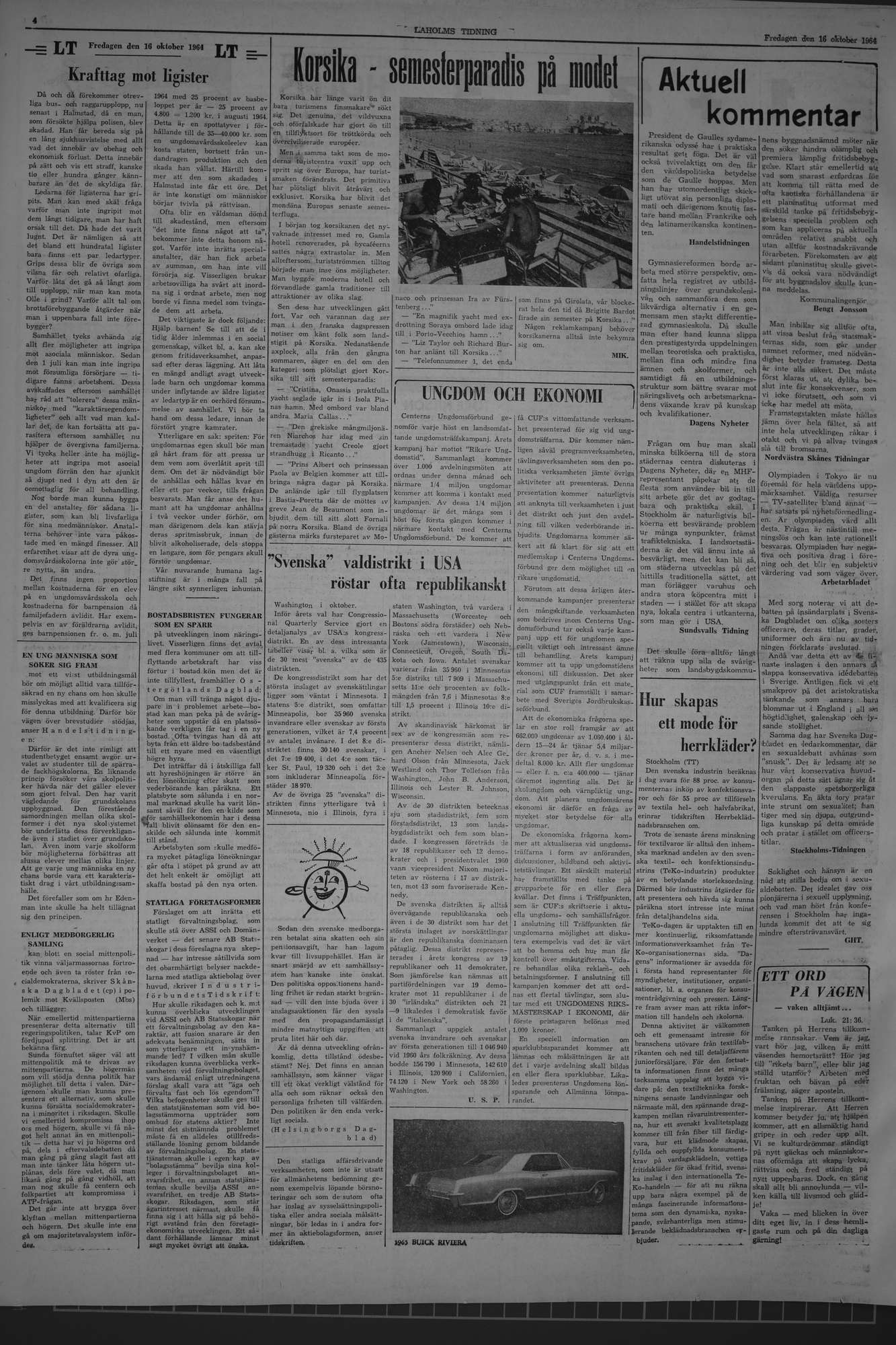 Laholms Tidning Fredag 16 oktober 1964, sida 4