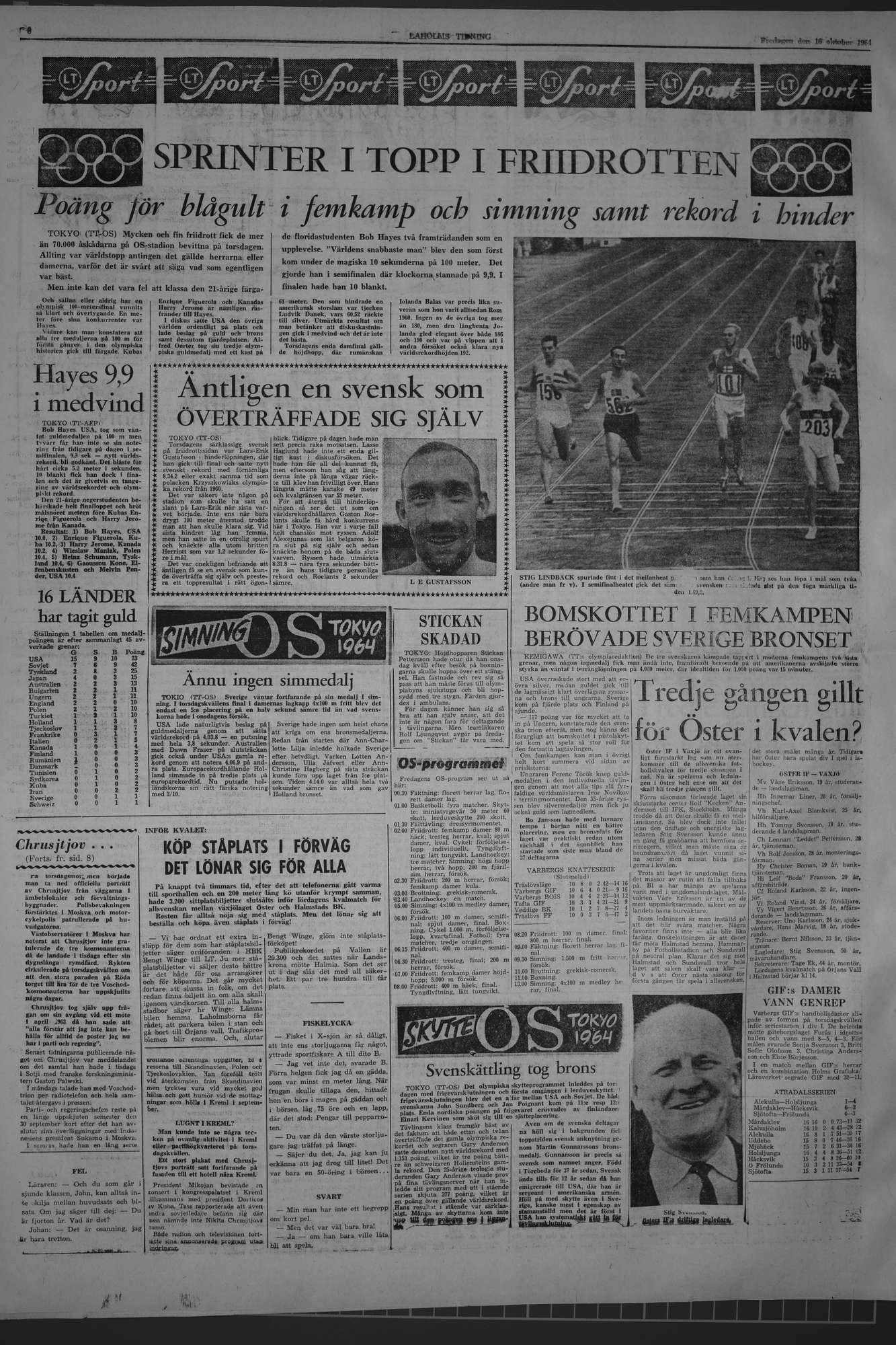 Laholms Tidning Fredag 16 oktober 1964, sida 6