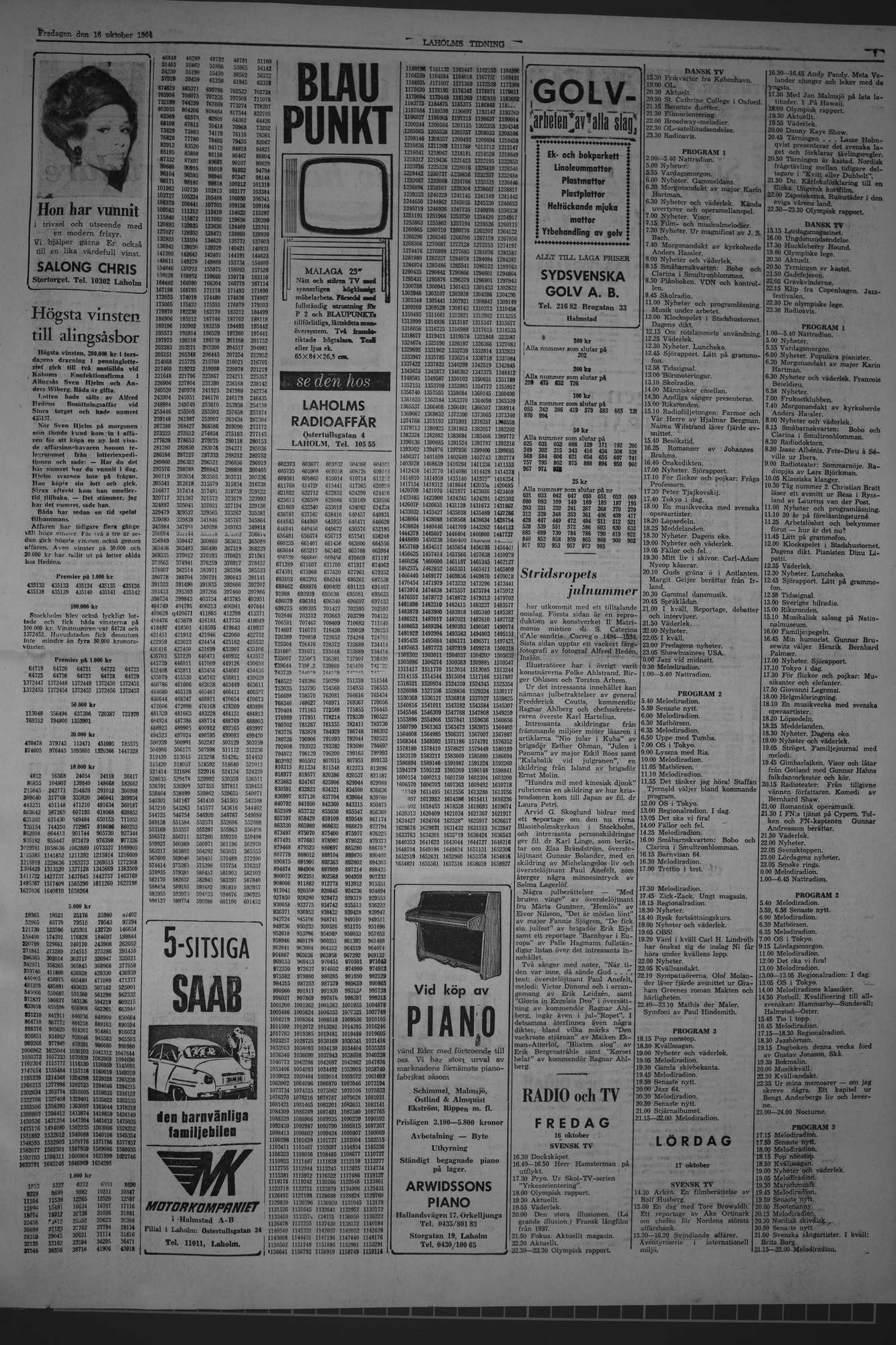 Laholms Tidning Fredag 16 oktober 1964, sida 7