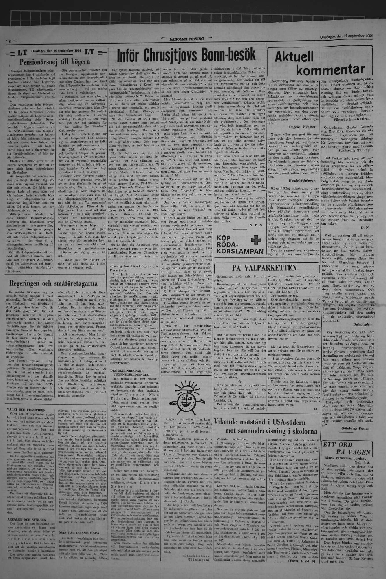 Laholms Tidning Onsdag 16 september 1964, sida 4