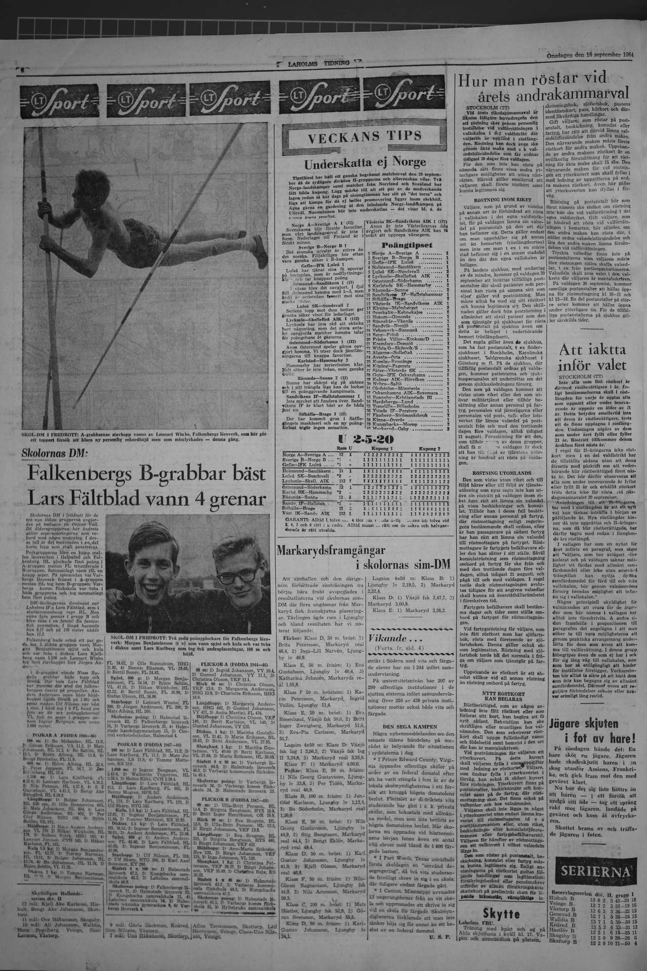 Laholms Tidning Onsdag 16 september 1964, sida 6