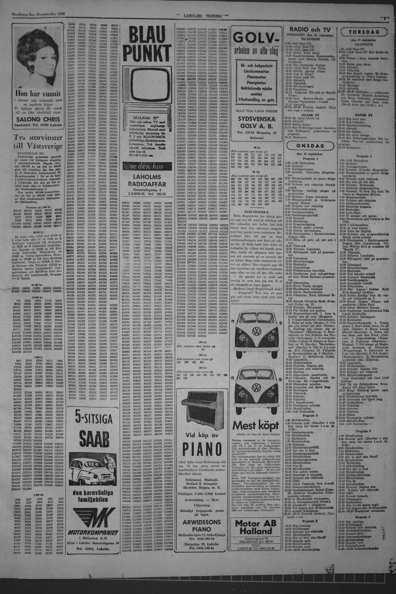 Laholms Tidning Onsdag 16 september 1964, sida 7