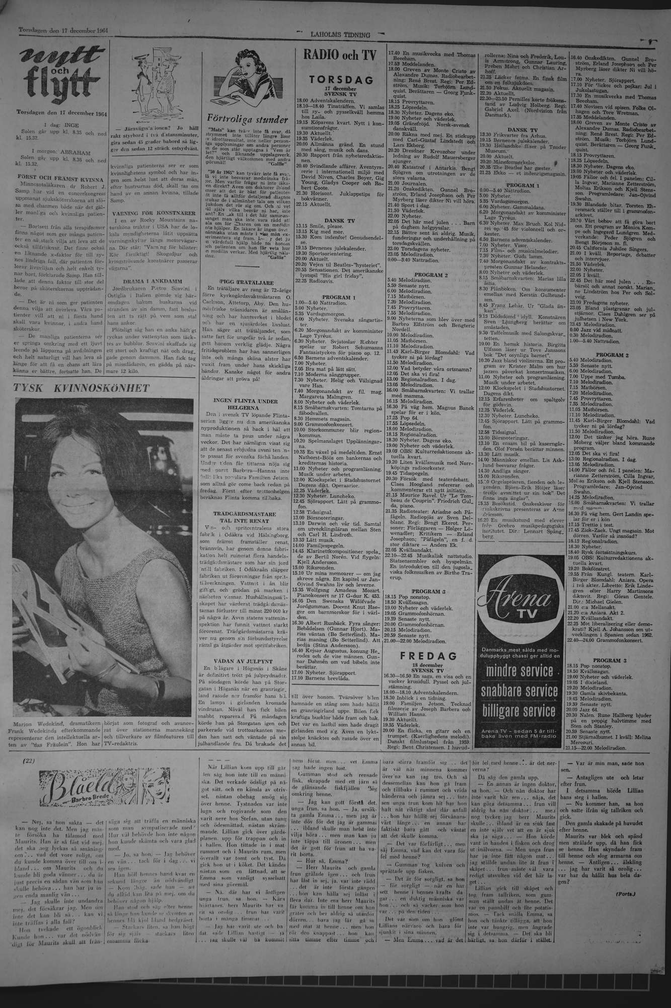 Laholms Tidning Torsdag 17 december 1964, sida 7