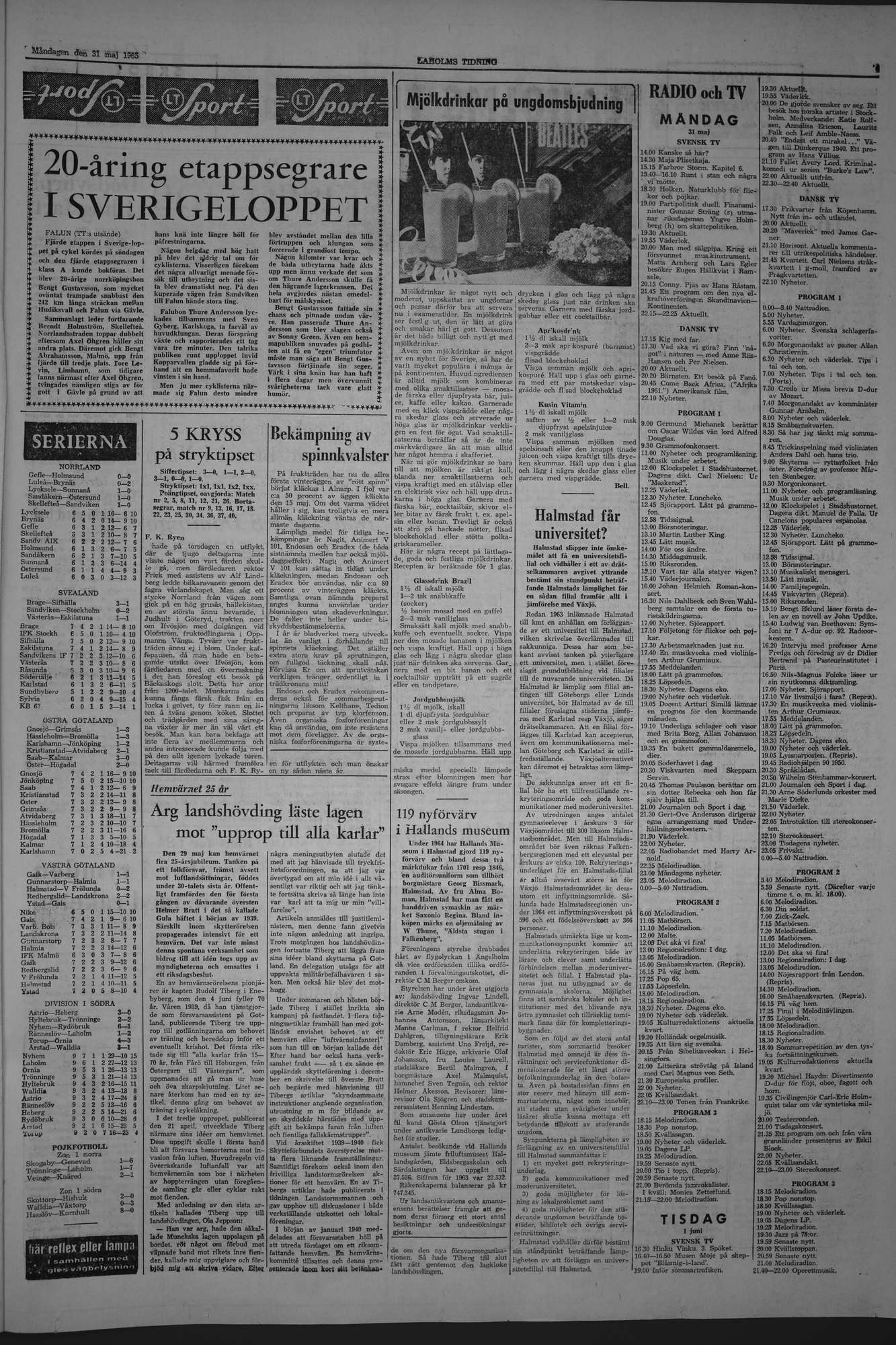 Laholms Tidning Måndag 31 maj 1965, sida 7
