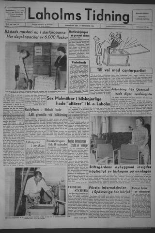 Förstasidan, Torsdag 17 september 1964