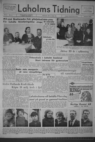 Förstasidan, Onsdag 18 mars 1964