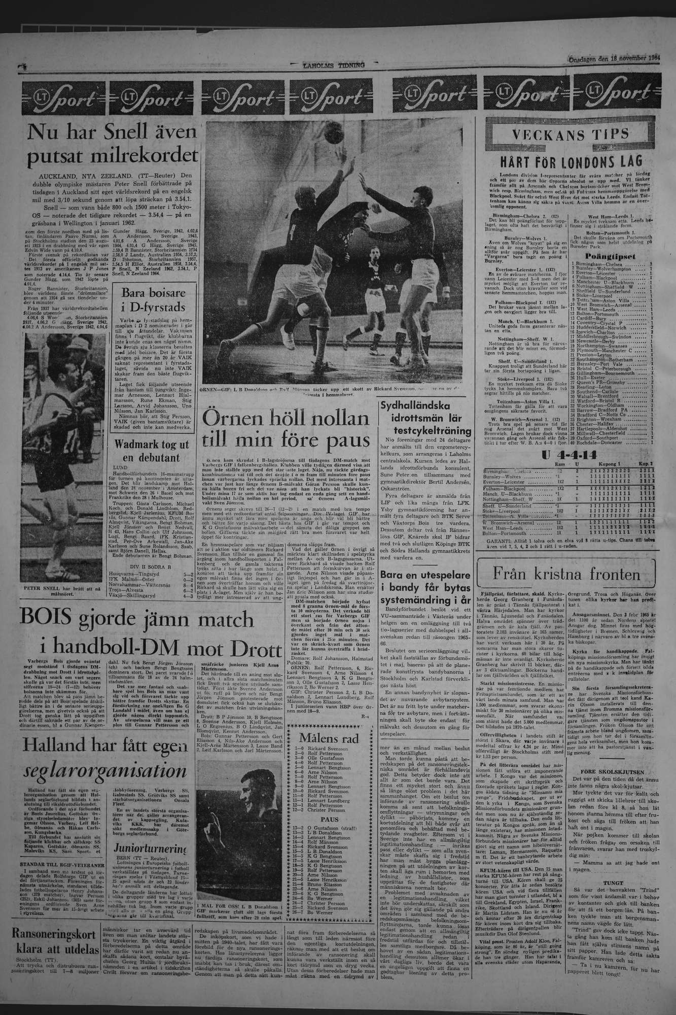 Laholms Tidning Onsdag 18 november 1964, sida 6