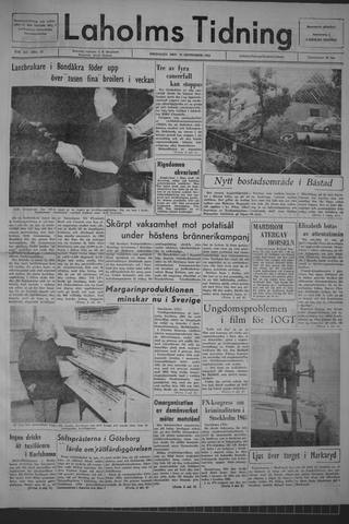 Förstasidan, Fredag 18 september 1964