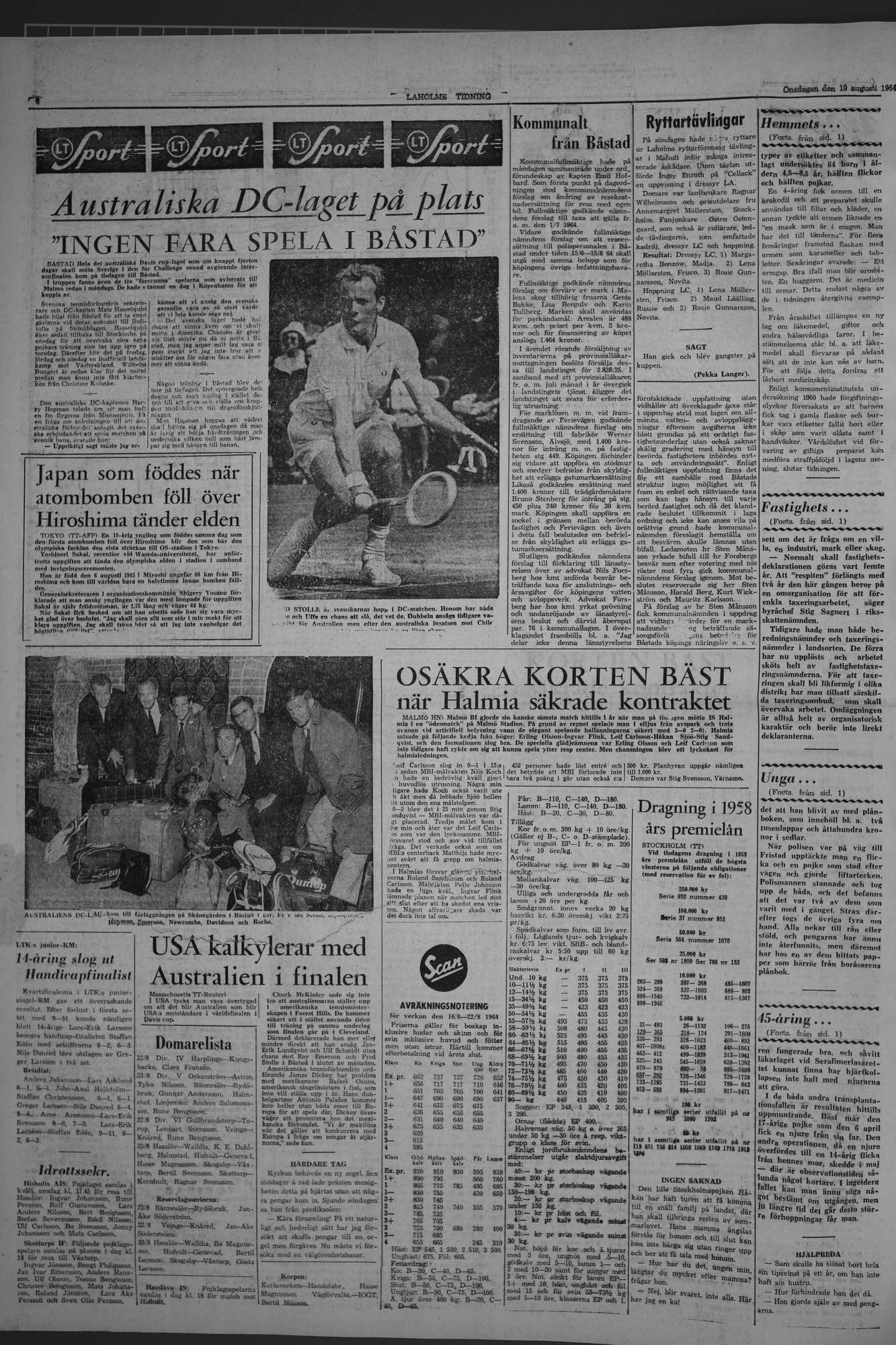 Laholms Tidning Onsdag 19 augusti 1964, sida 6