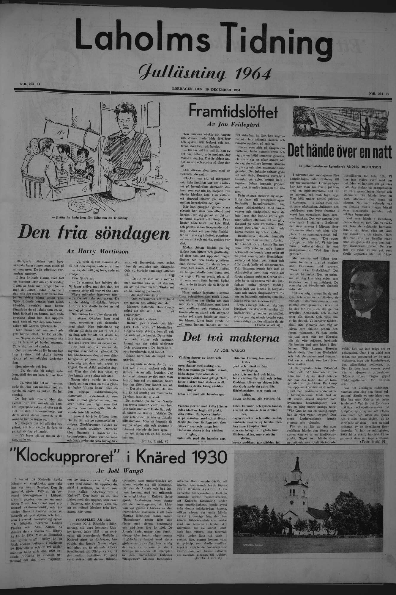 Laholms Tidning Lördag 19 december 1964, sida 9