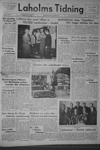 Förstasidan, Torsdag 19 mars 1964