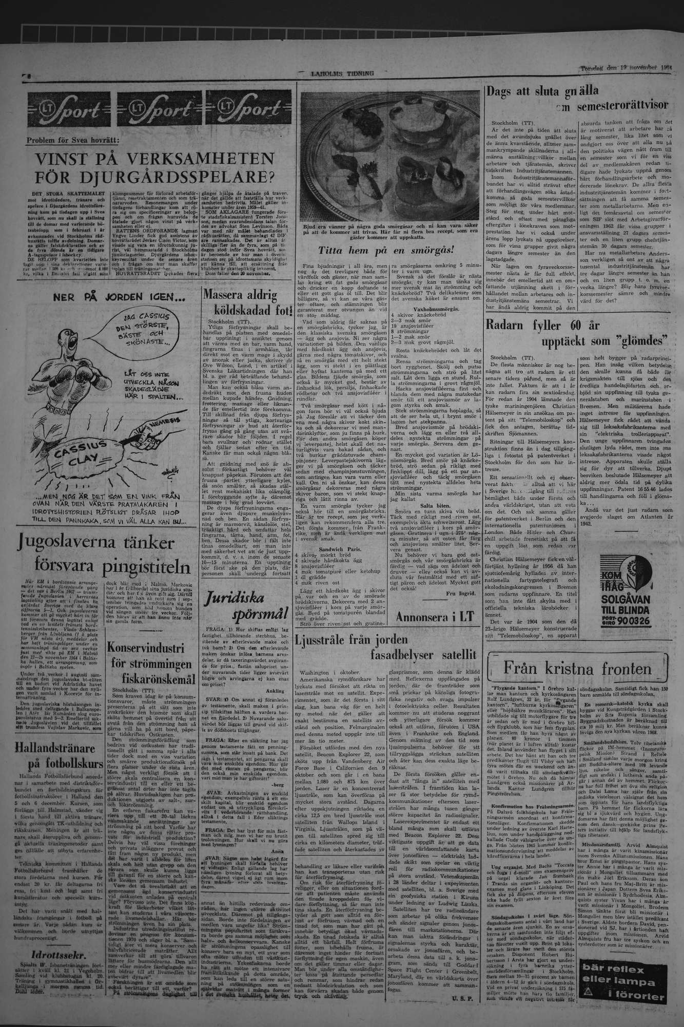 Laholms Tidning Torsdag 19 november 1964, sida 6