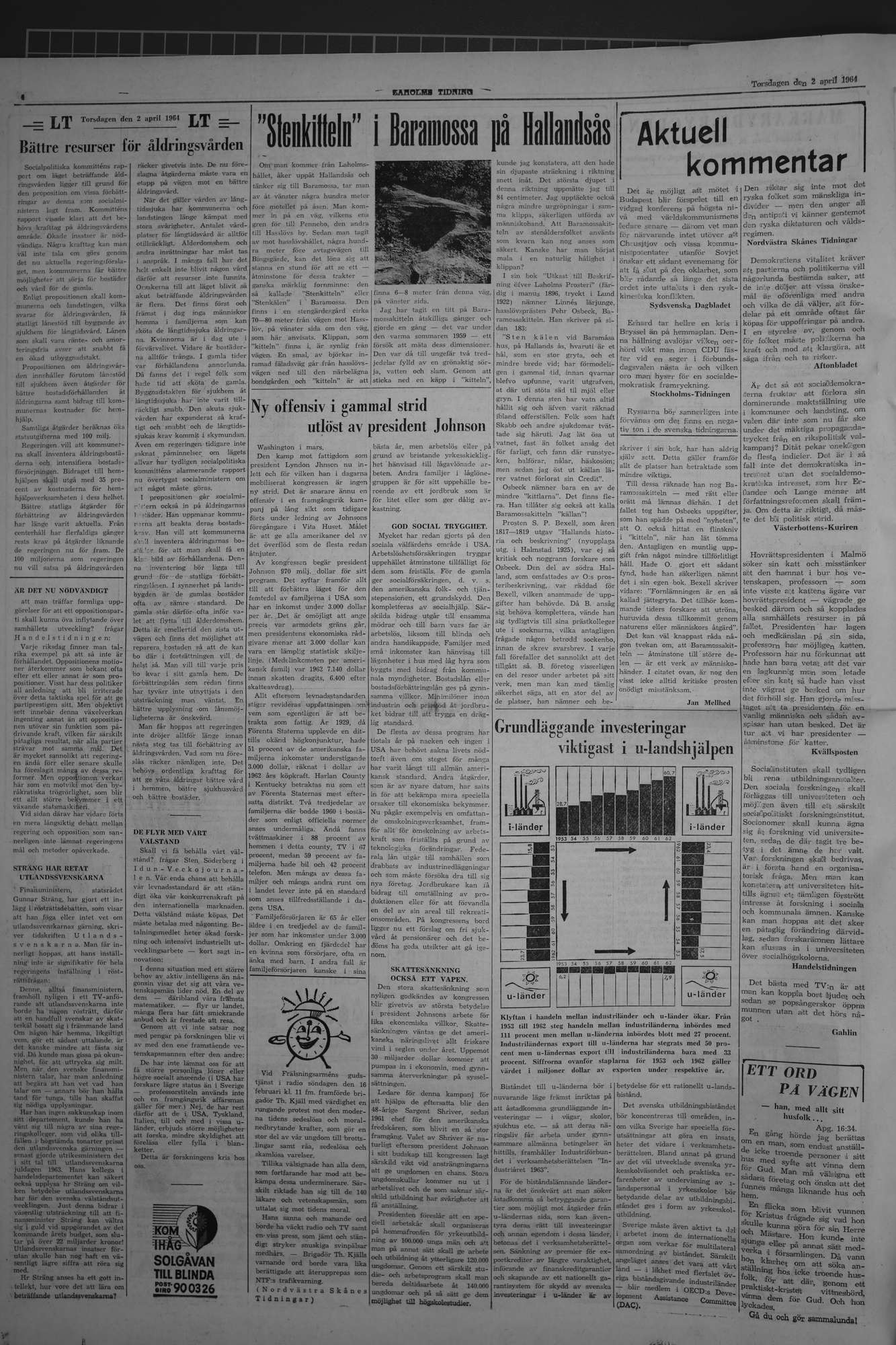 Laholms Tidning Torsdag 2 april 1964, sida 4