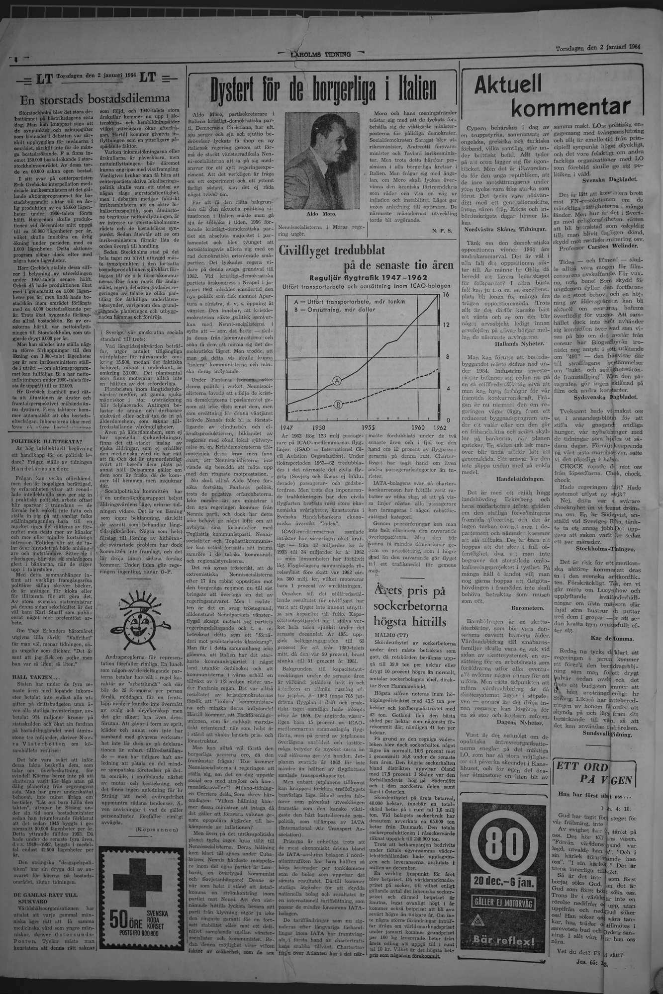 Laholms Tidning Torsdag 2 januari 1964, sida 4