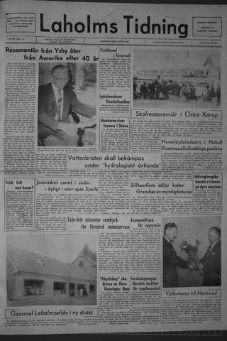 Förstasidan, Tisdag 2 juni 1964