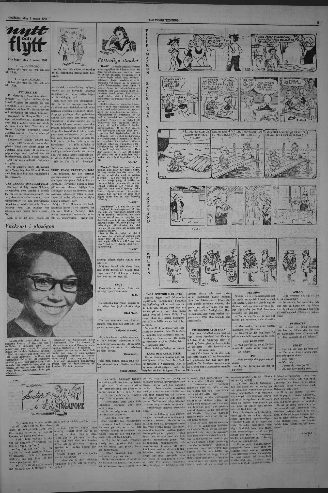 Laholms Tidning Onsdag 3 mars 1965, sida 5