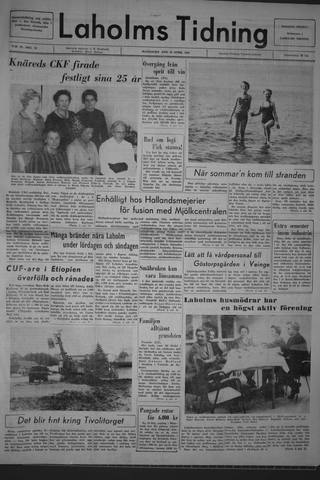 Förstasidan, Måndag 20 april 1964