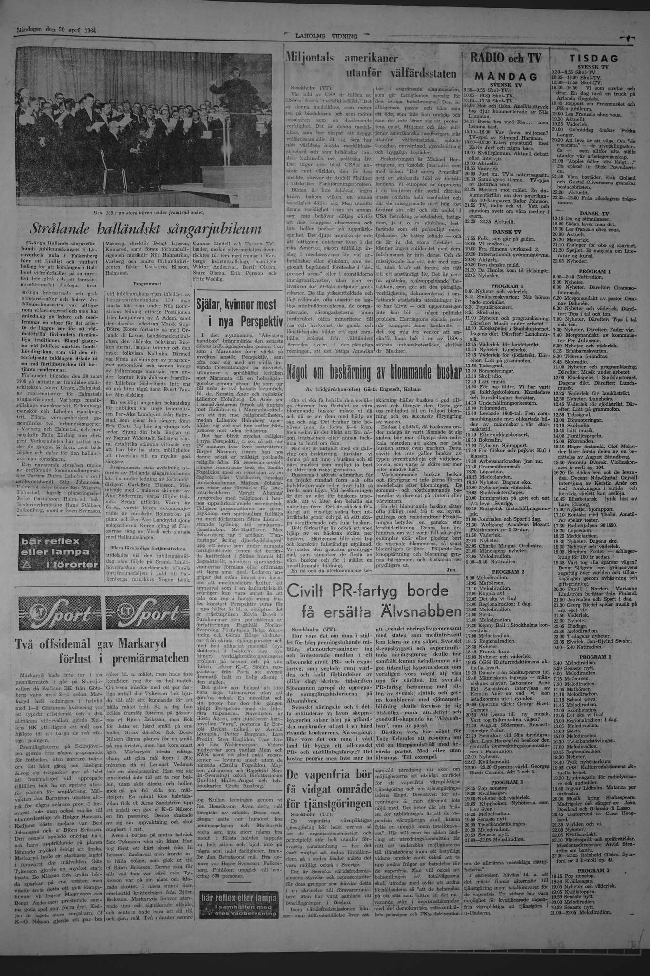 Laholms Tidning Måndag 20 april 1964, sida 7