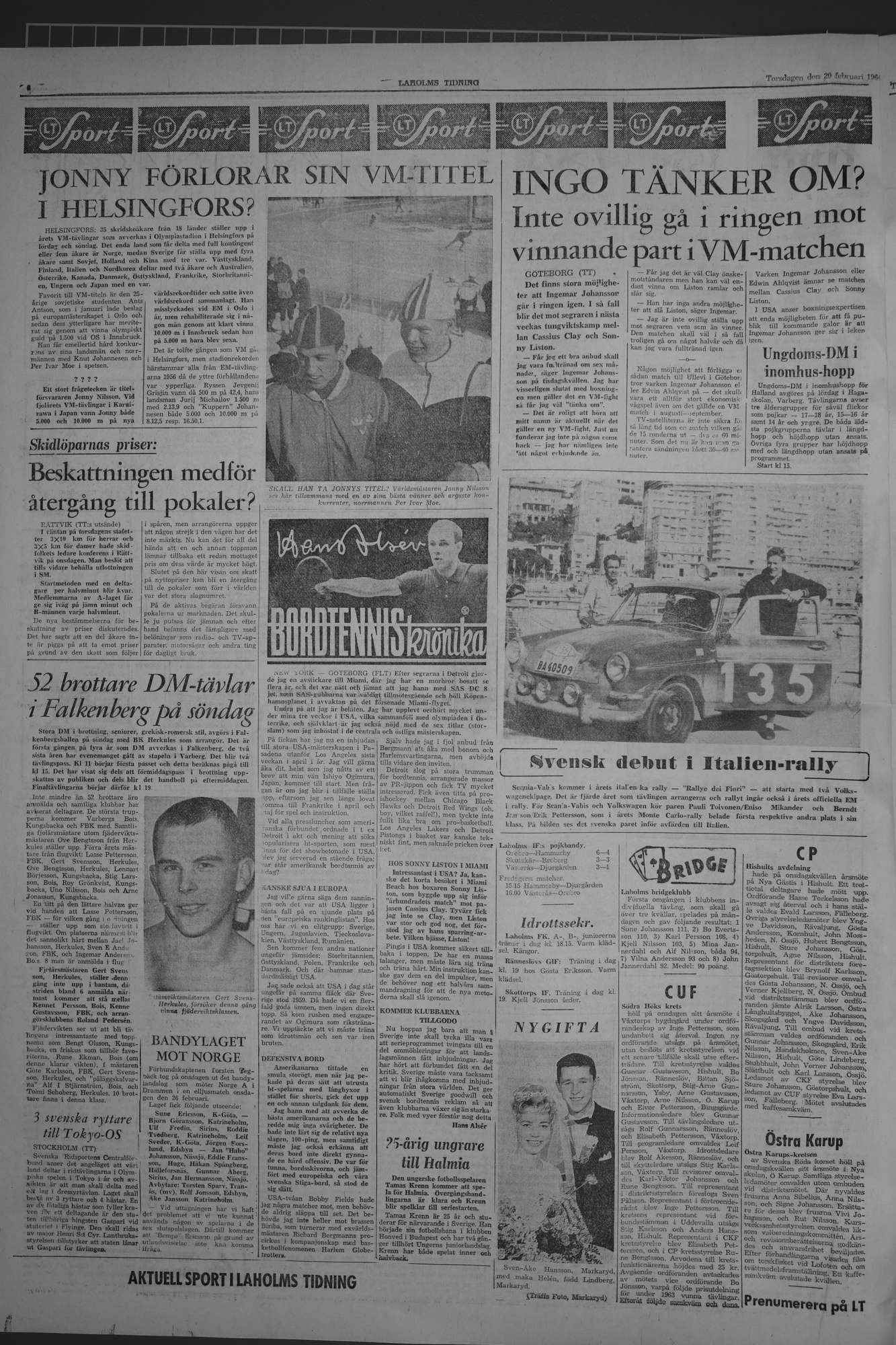 Laholms Tidning Torsdag 20 februari 1964, sida 4