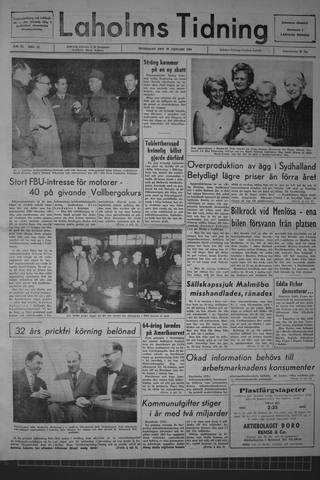 Förstasidan, Måndag 20 januari 1964