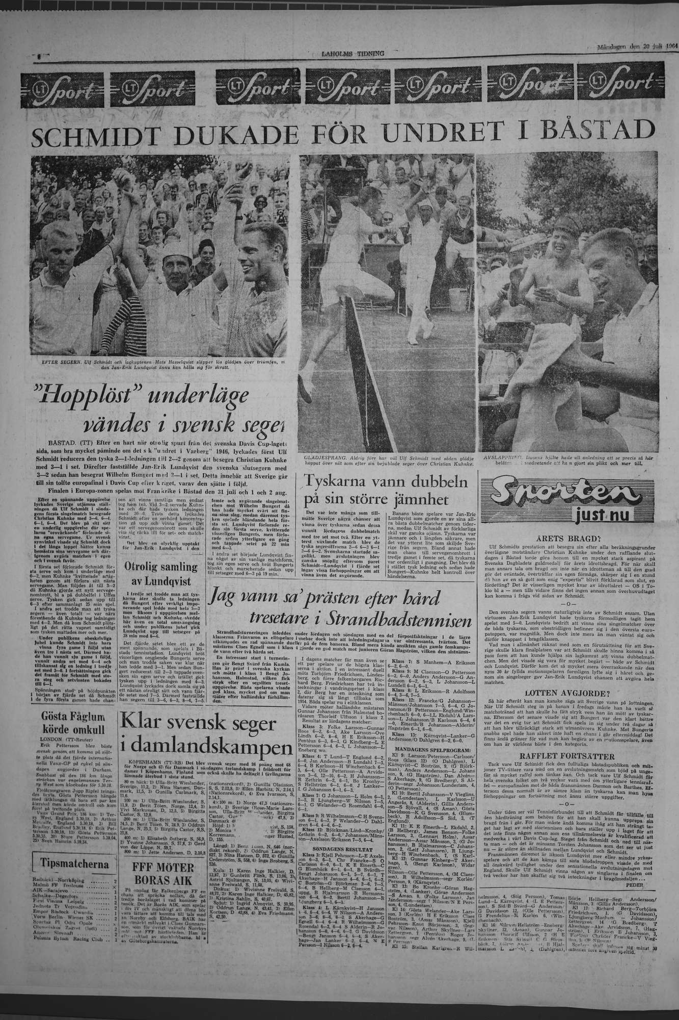 Laholms Tidning Måndag 20 juli 1964, sida 6
