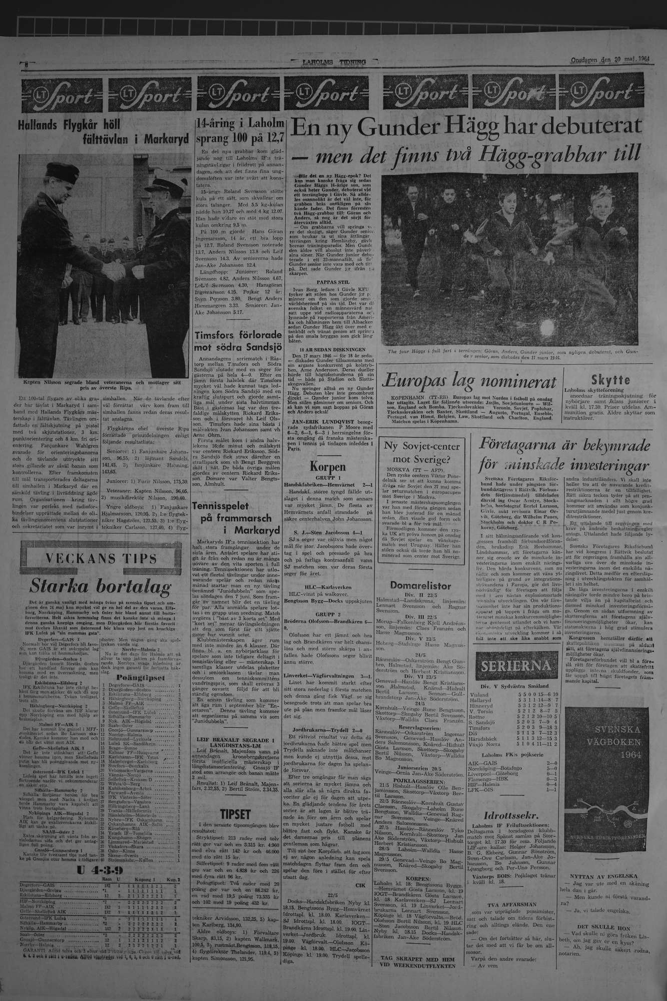 Laholms Tidning Onsdag 20 maj 1964, sida 6