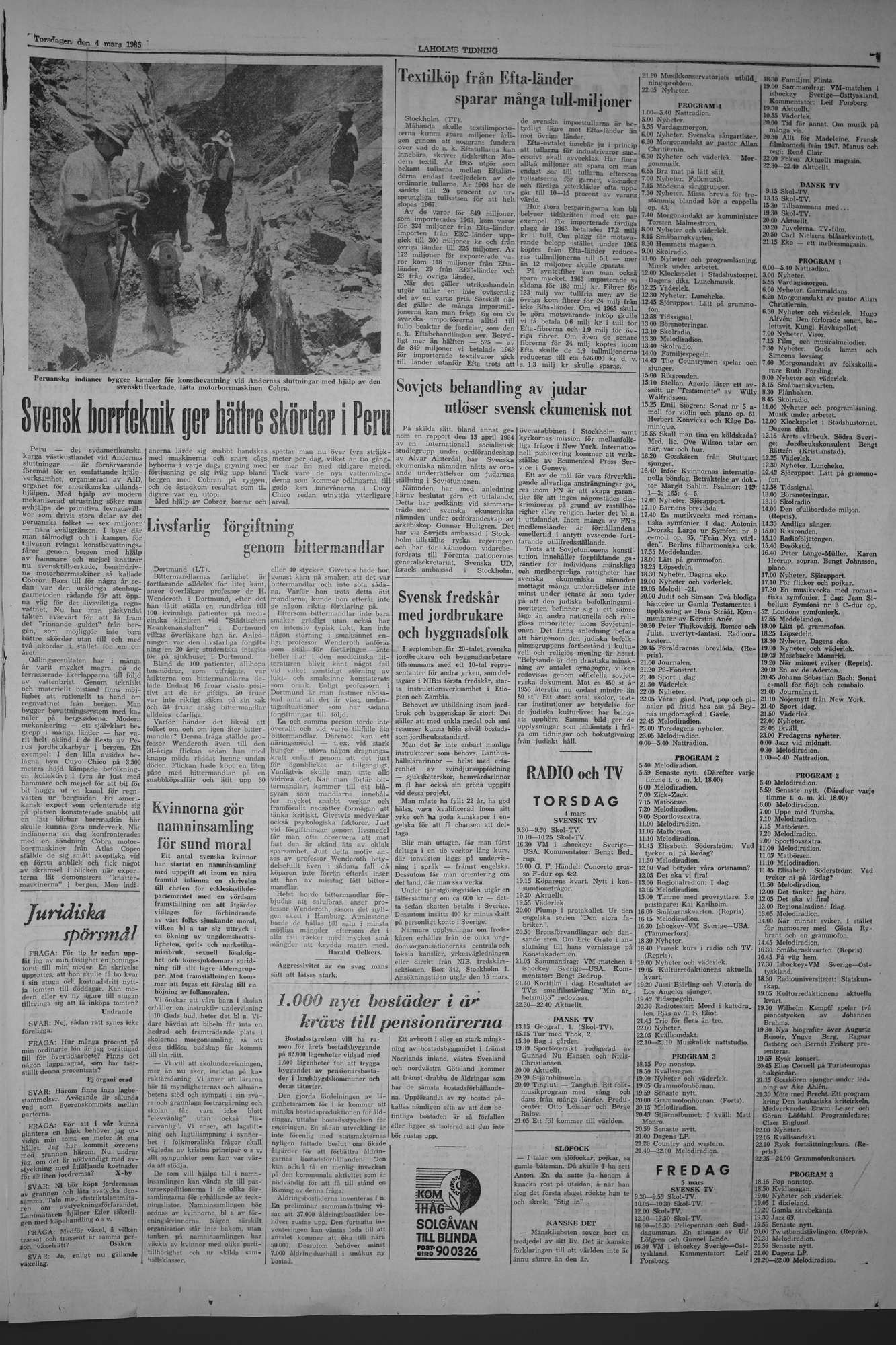 Laholms Tidning Torsdag 4 mars 1965, sida 7