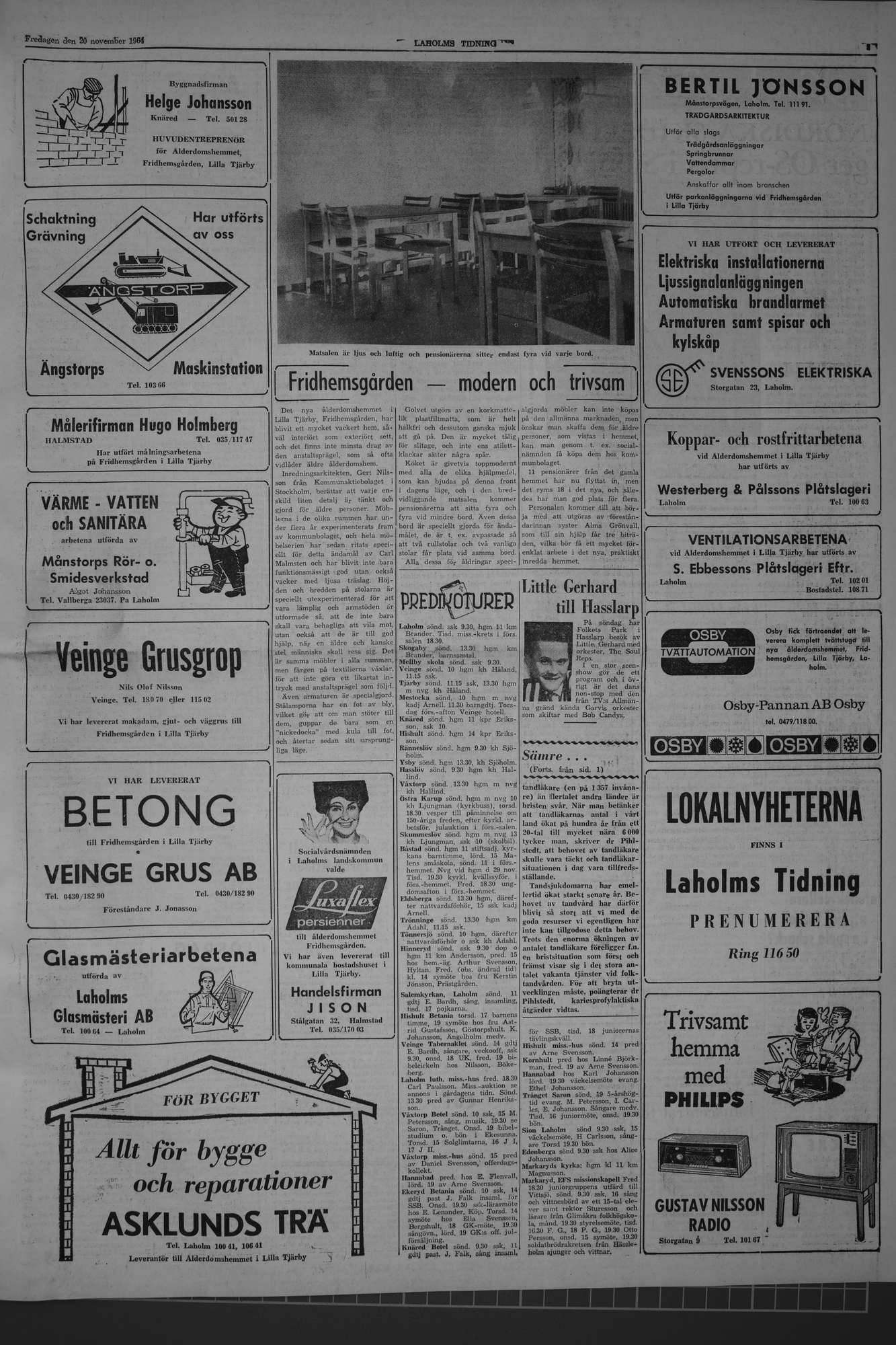 Laholms Tidning Fredag 20 november 1964, sida 5