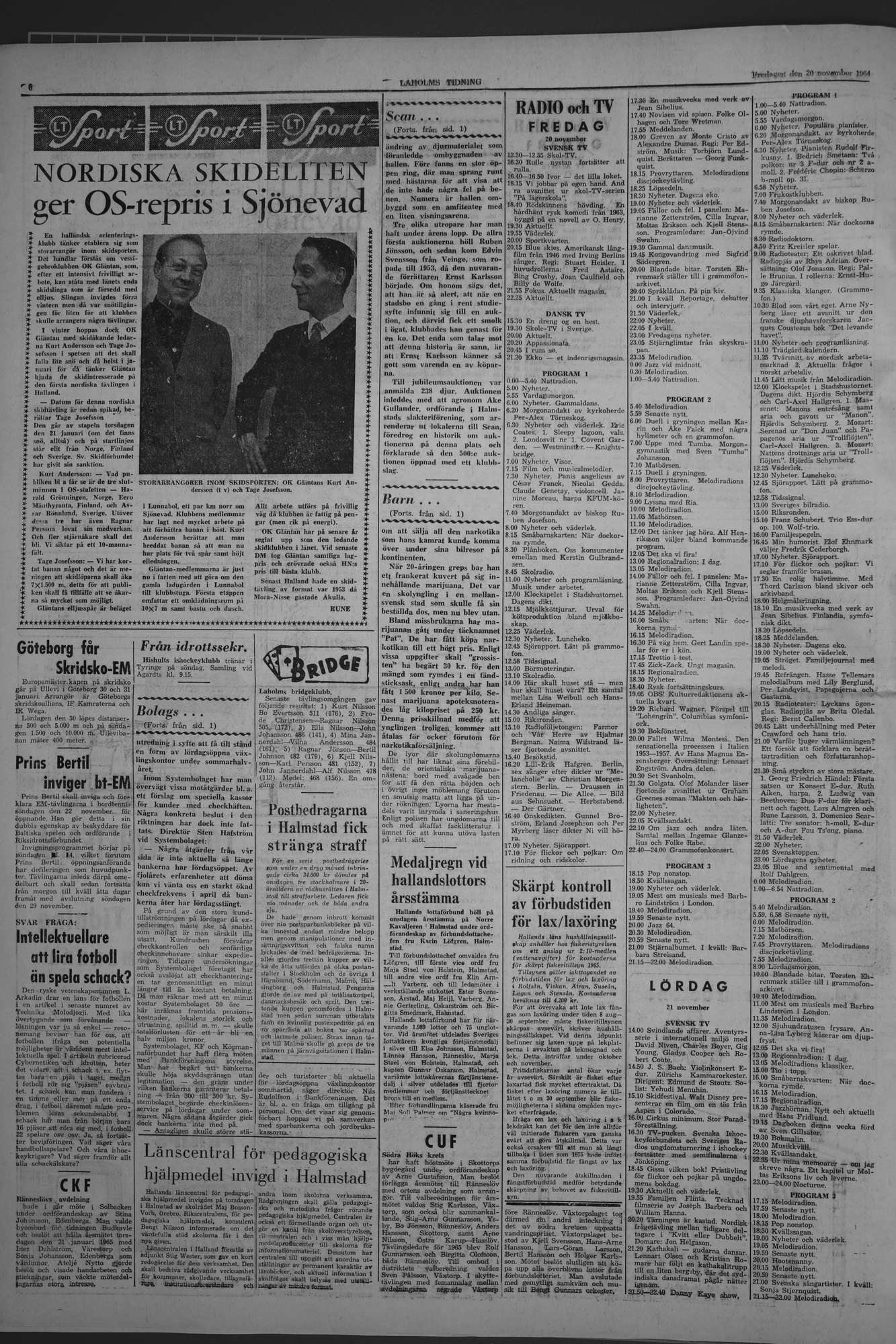 Laholms Tidning Fredag 20 november 1964, sida 6