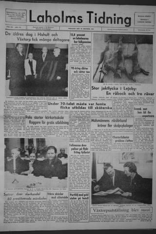 Förstasidan, Tisdag 20 oktober 1964