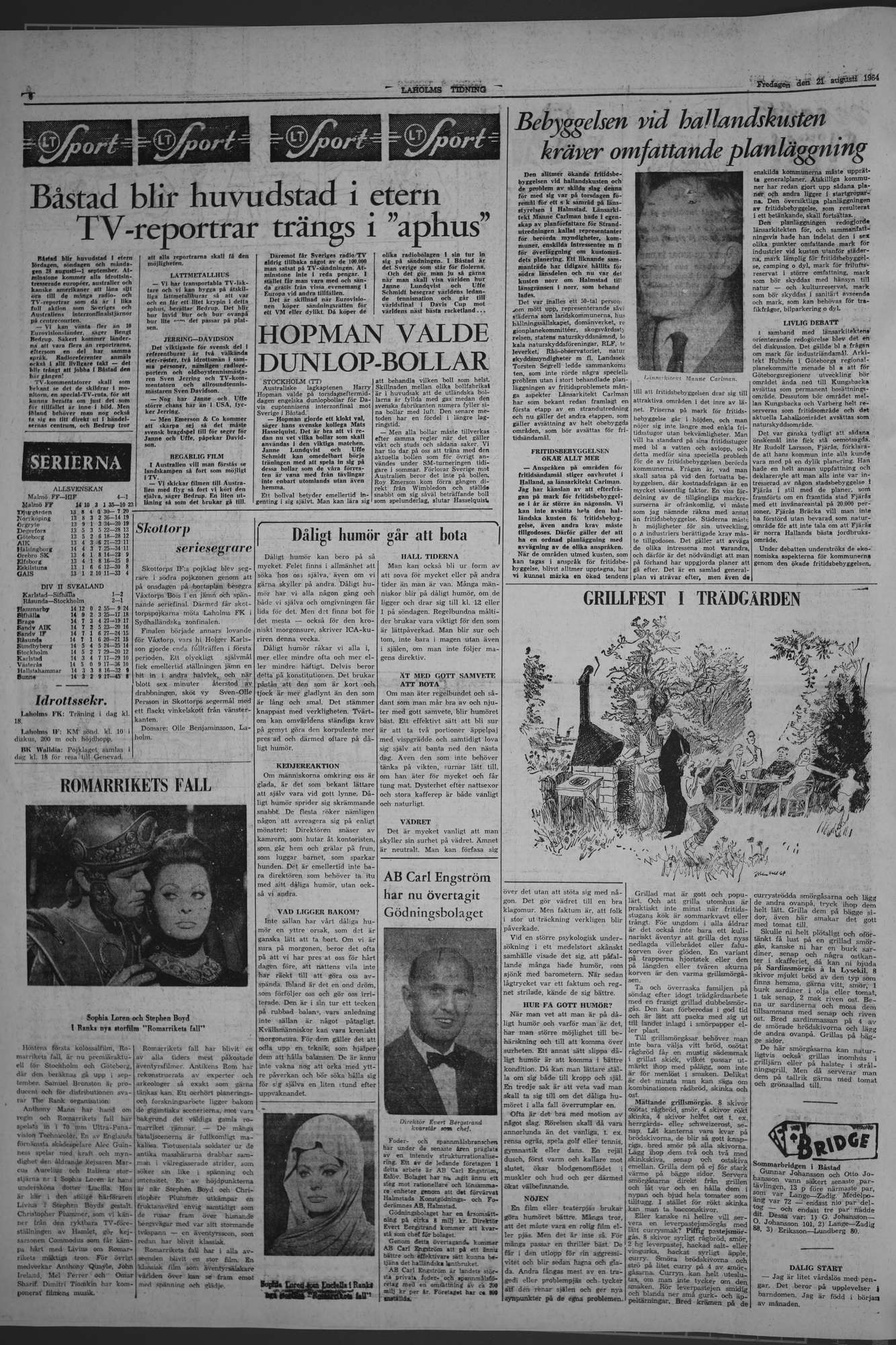 Laholms Tidning Fredag 21 augusti 1964, sida 6