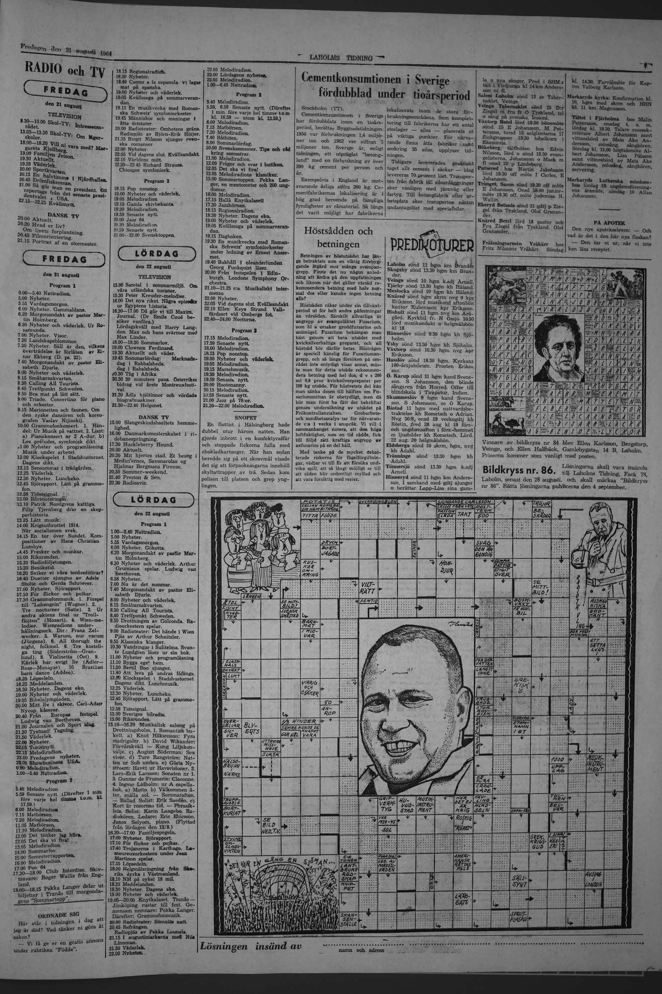 Laholms Tidning Fredag 21 augusti 1964, sida 7
