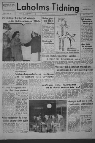 Förstasidan, Fredag 5 mars 1965