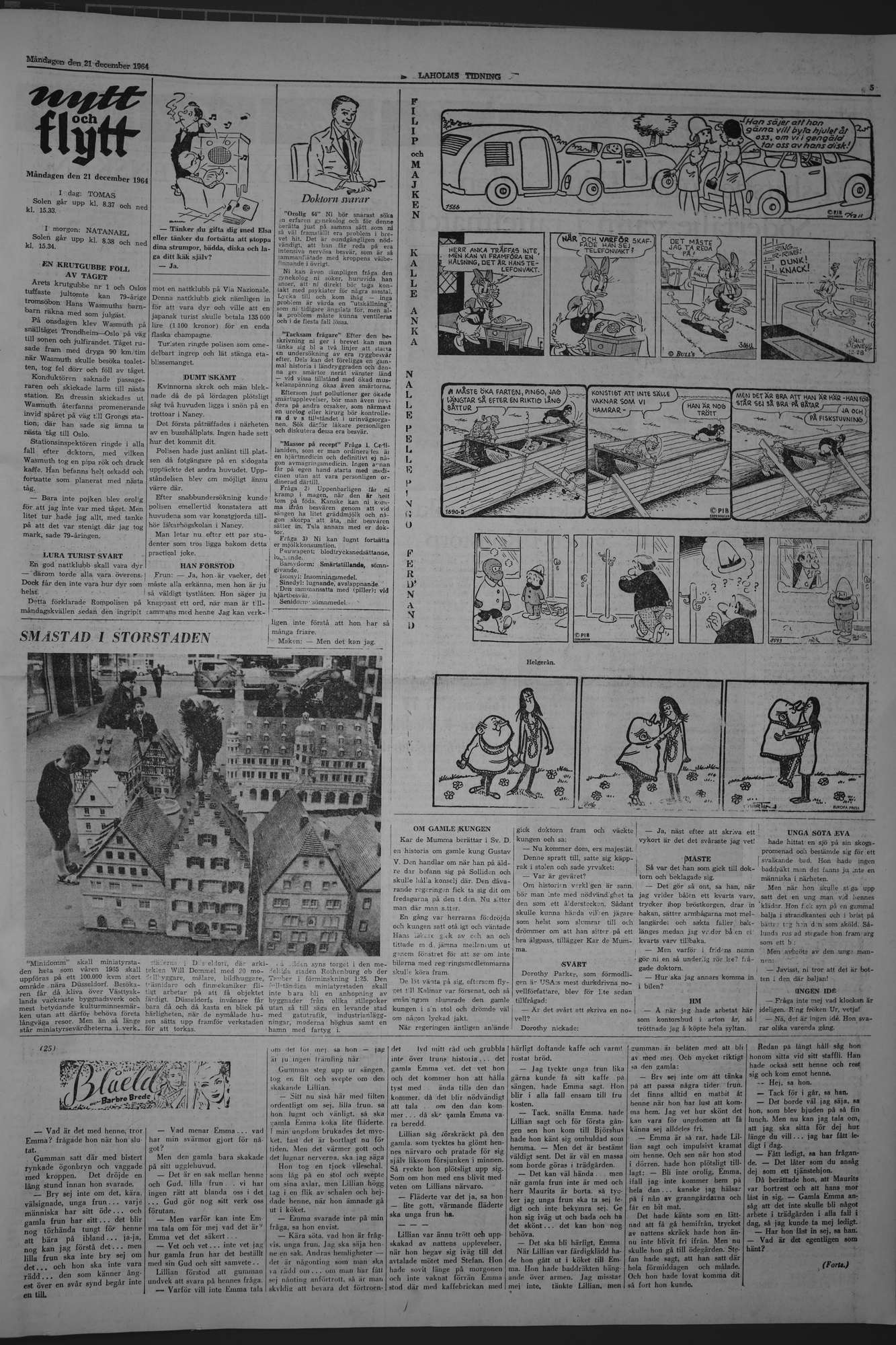 Laholms Tidning Måndag 21 december 1964, sida 5