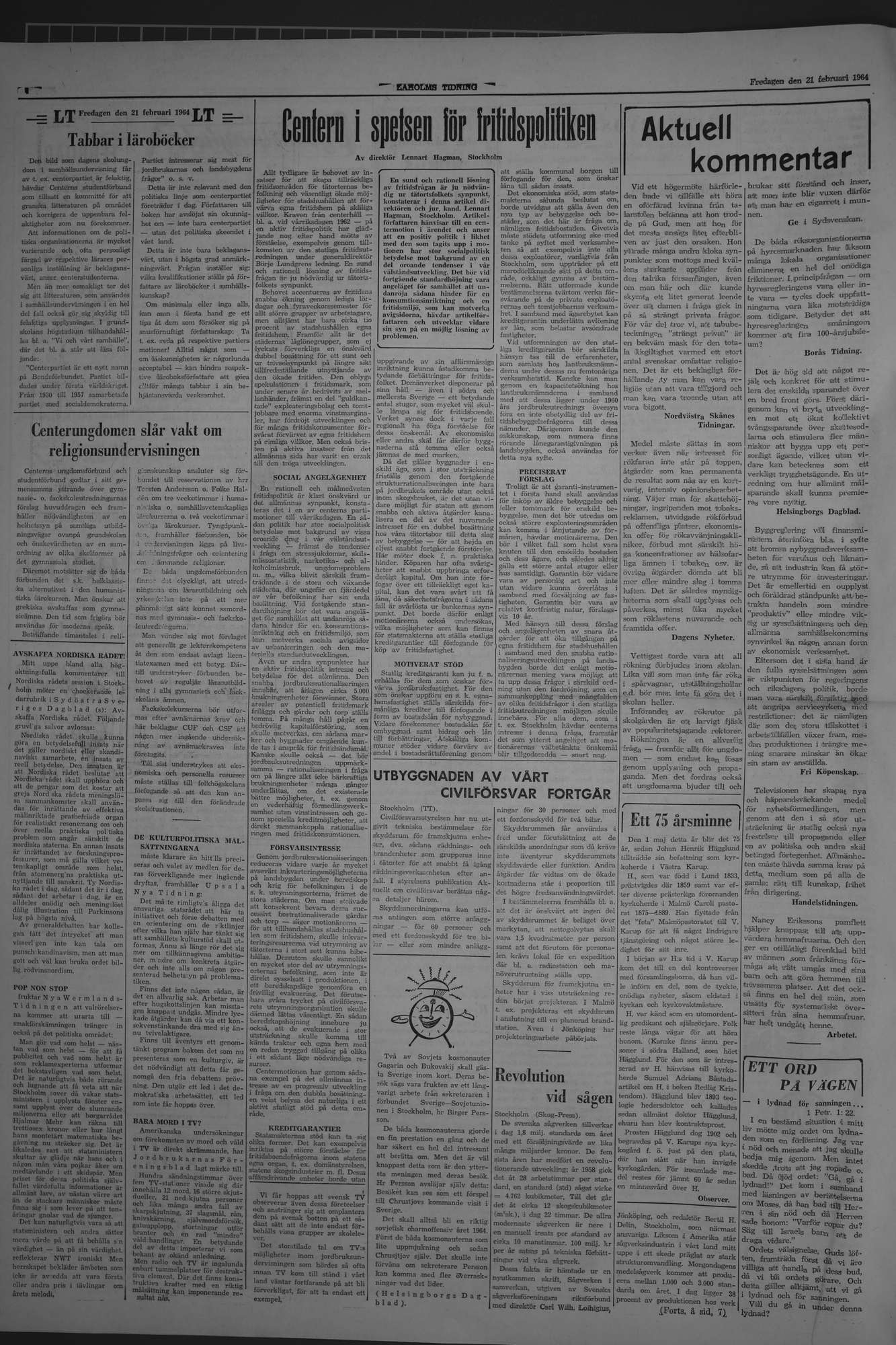 Laholms Tidning Fredag 21 februari 1964, sida 4