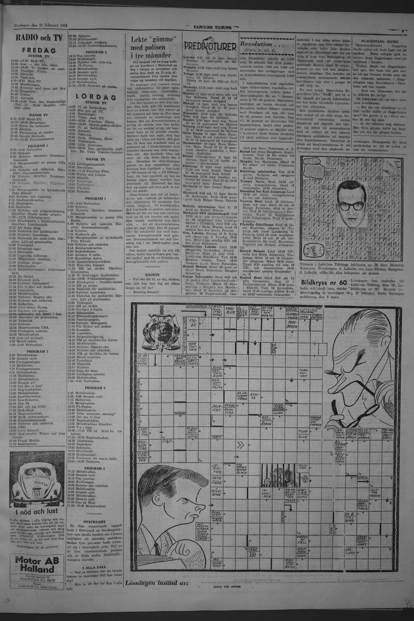 Laholms Tidning Fredag 21 februari 1964, sida 7