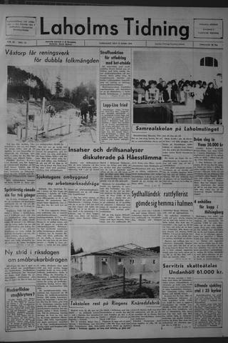 Förstasidan, Lördag 21 mars 1964