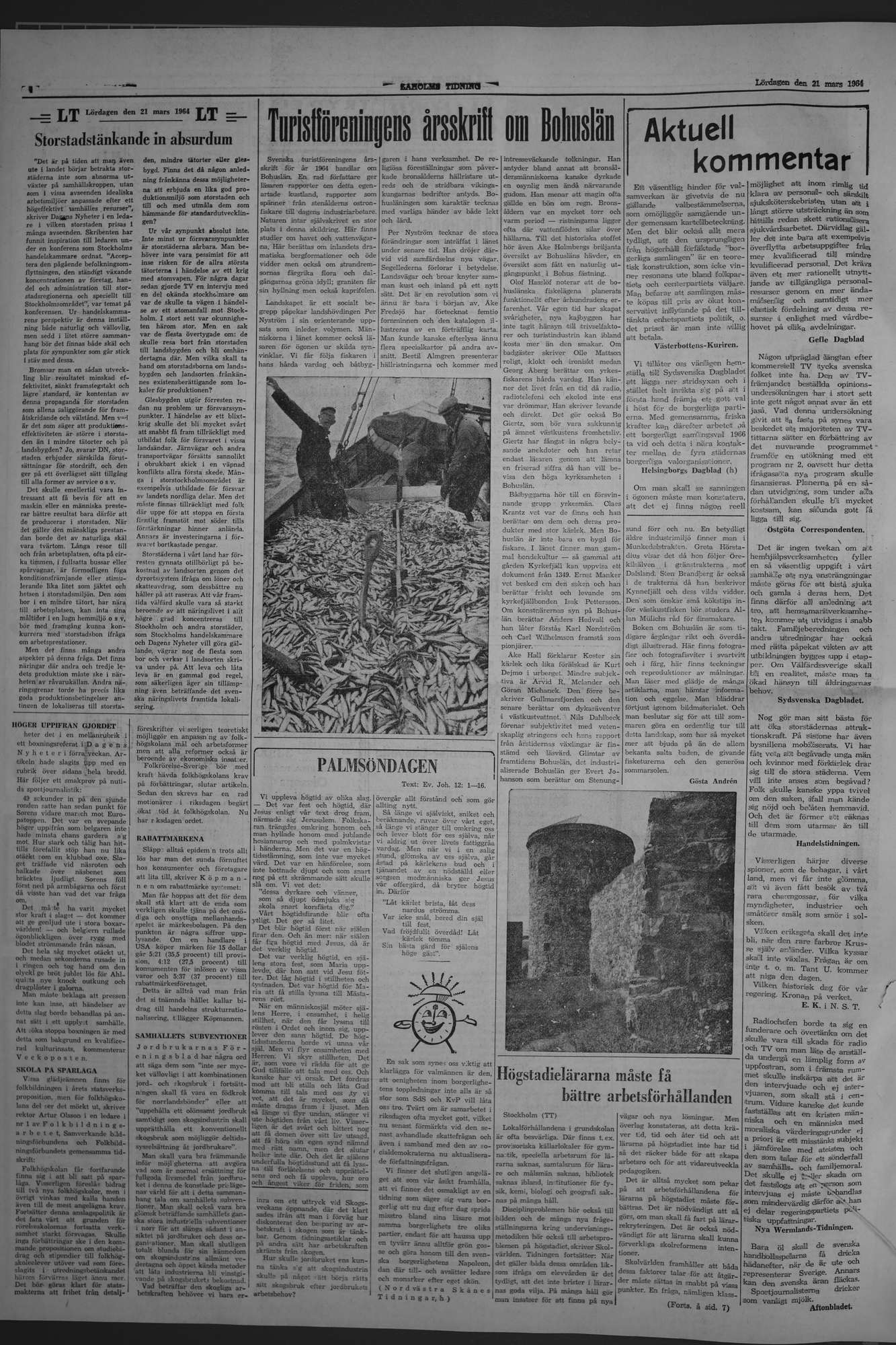 Laholms Tidning Lördag 21 mars 1964, sida 4