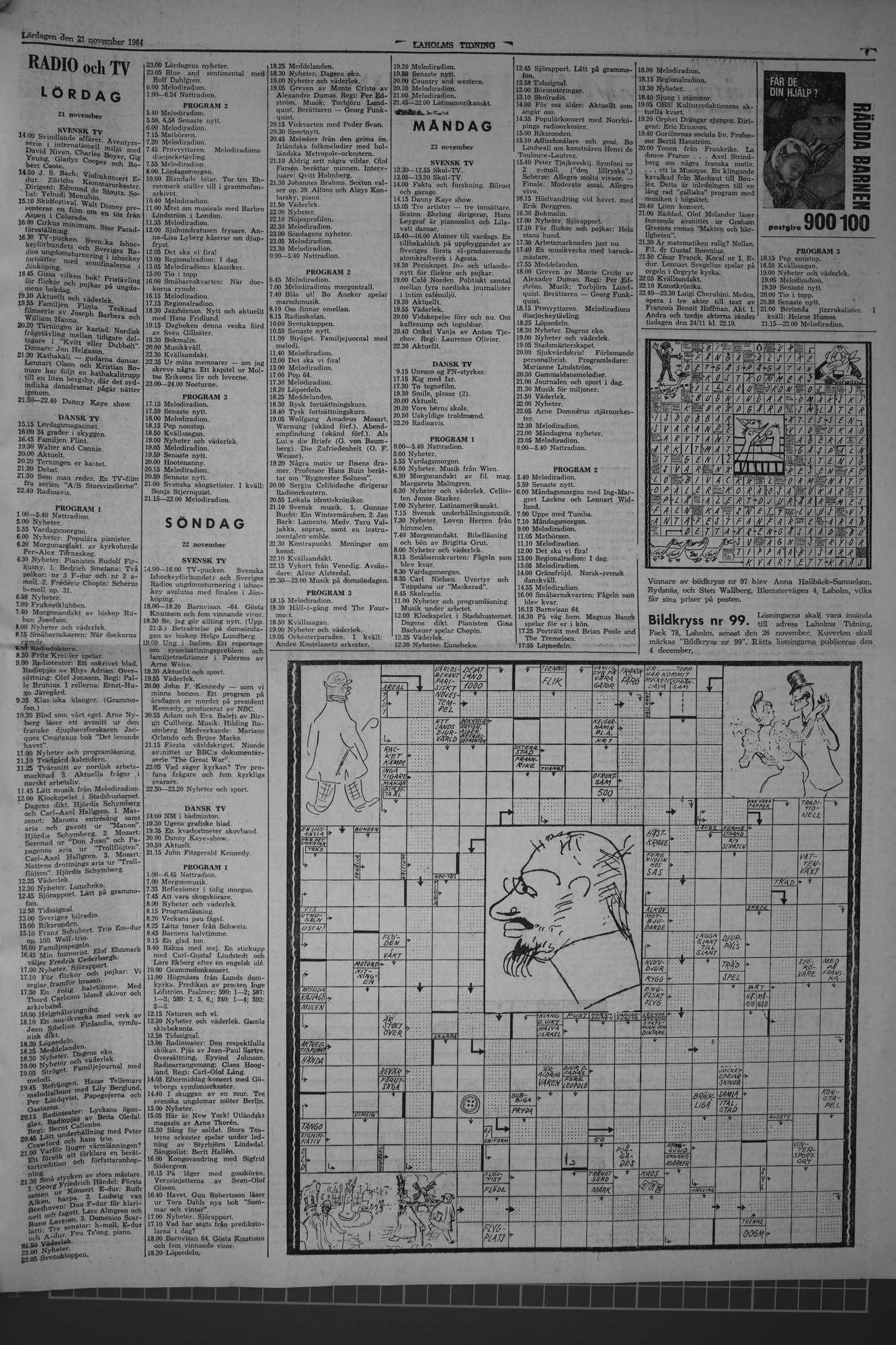 Laholms Tidning Lördag 21 november 1964, sida 7