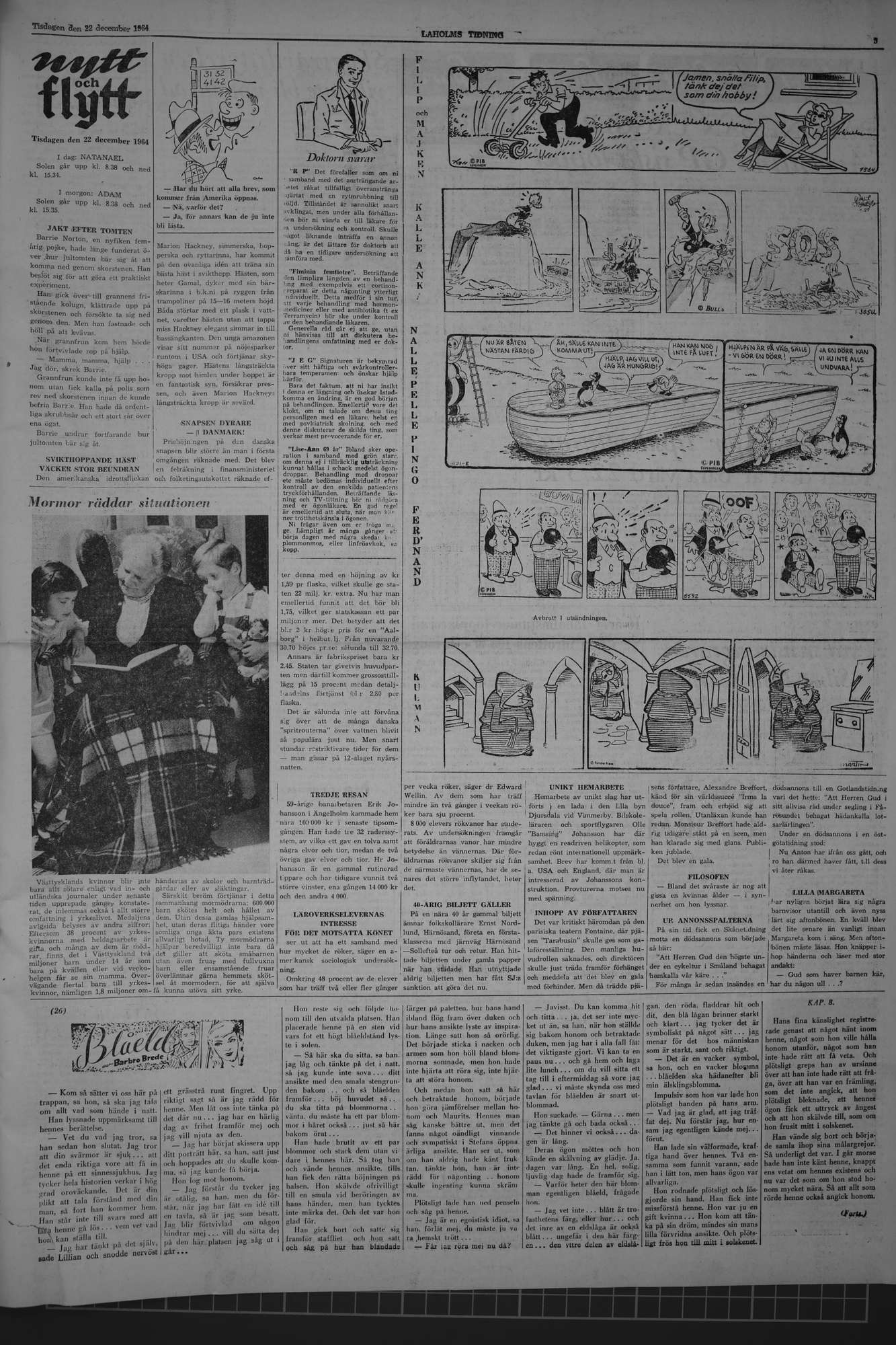 Laholms Tidning Tisdag 22 december 1964, sida 5