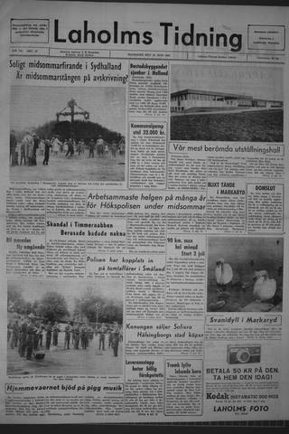 Förstasidan, Måndag 22 juni 1964