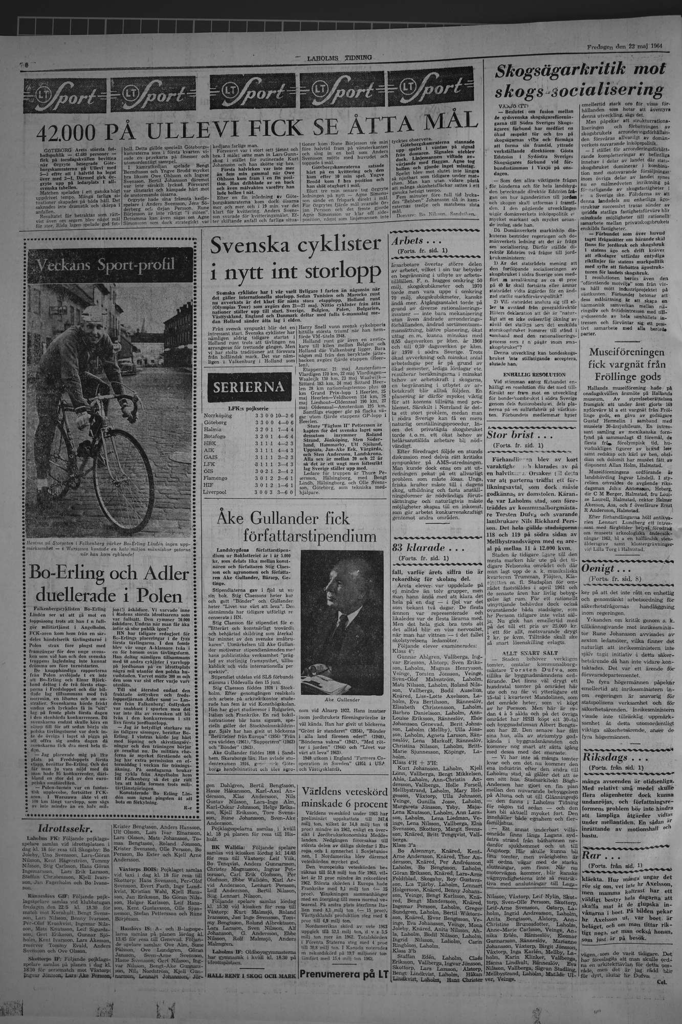 Laholms Tidning Fredag 22 maj 1964, sida 6