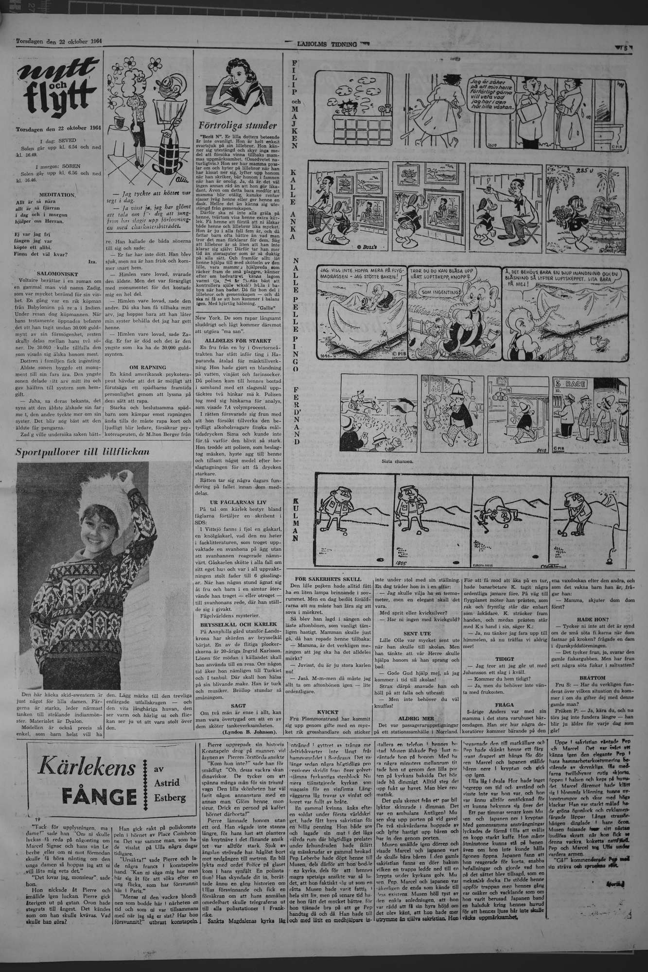 Laholms Tidning Torsdag 22 oktober 1964, sida 5